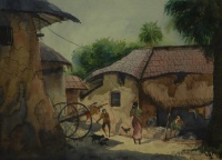 Village Scene by Sujoy Malakar